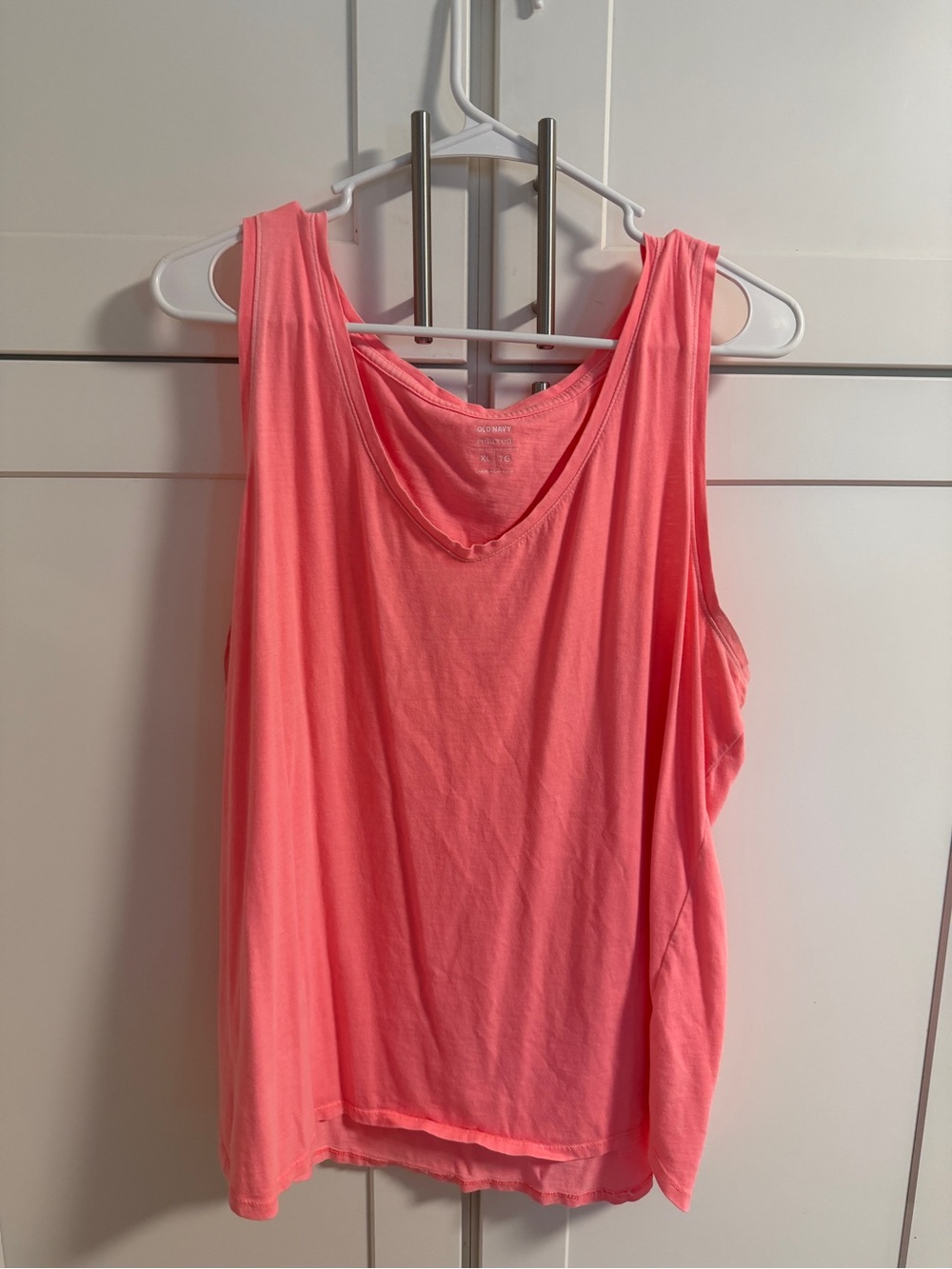 Old Navy Relaxed XL Coral Pink Sleeveless Tank Top